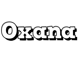 Oxana snowing logo