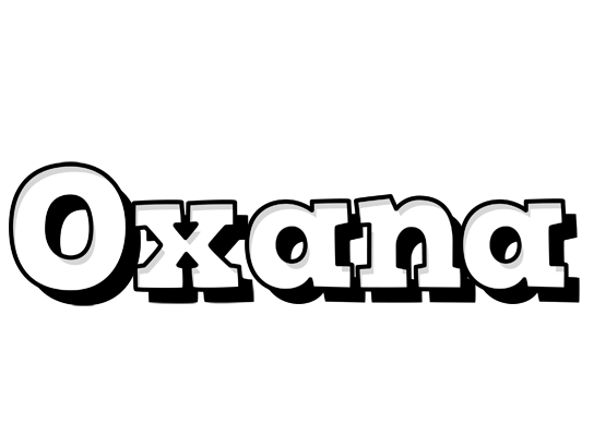 Oxana snowing logo