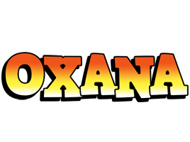 Oxana sunset logo