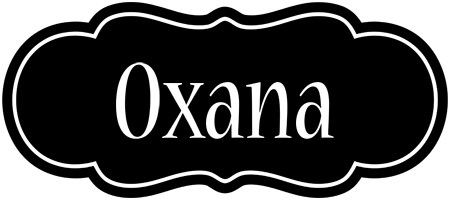 Oxana welcome logo