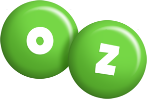 Oz candy-green logo