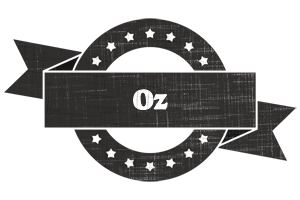 Oz grunge logo