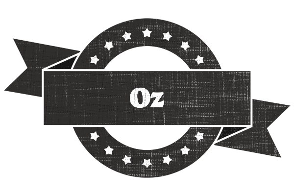 Oz grunge logo