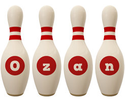 Ozan bowling-pin logo