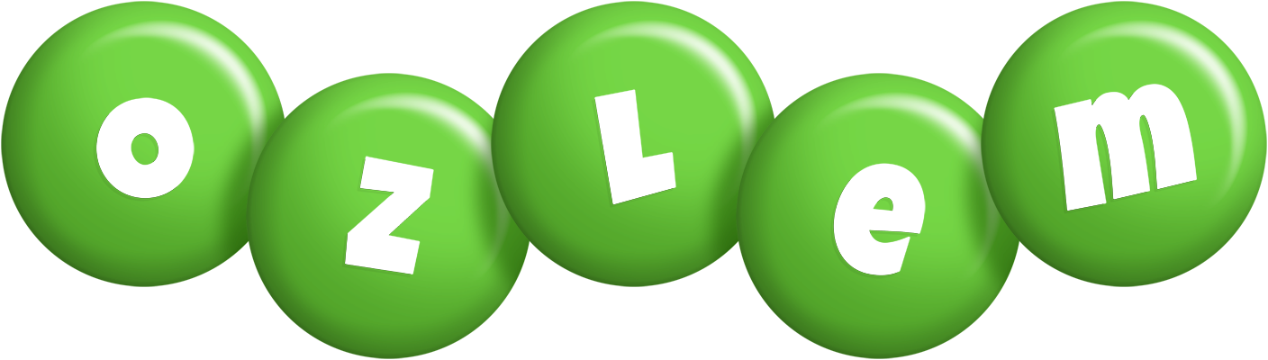 Ozlem candy-green logo