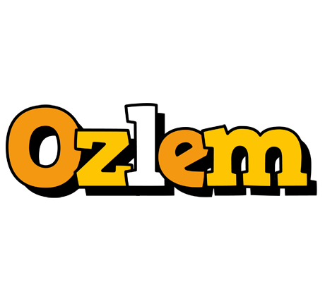 Ozlem cartoon logo