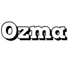 Ozma snowing logo