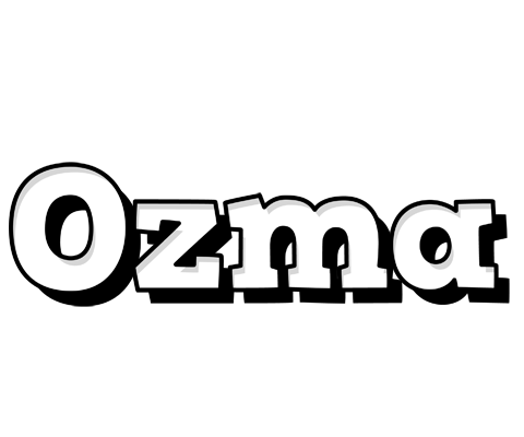 Ozma snowing logo