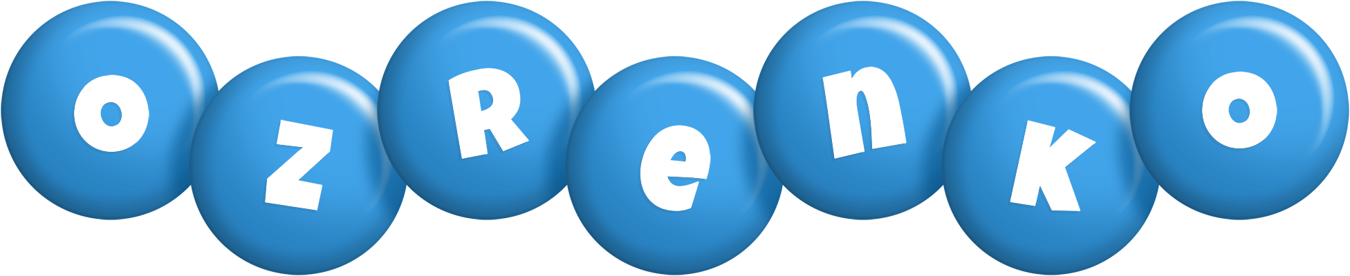 Ozrenko candy-blue logo