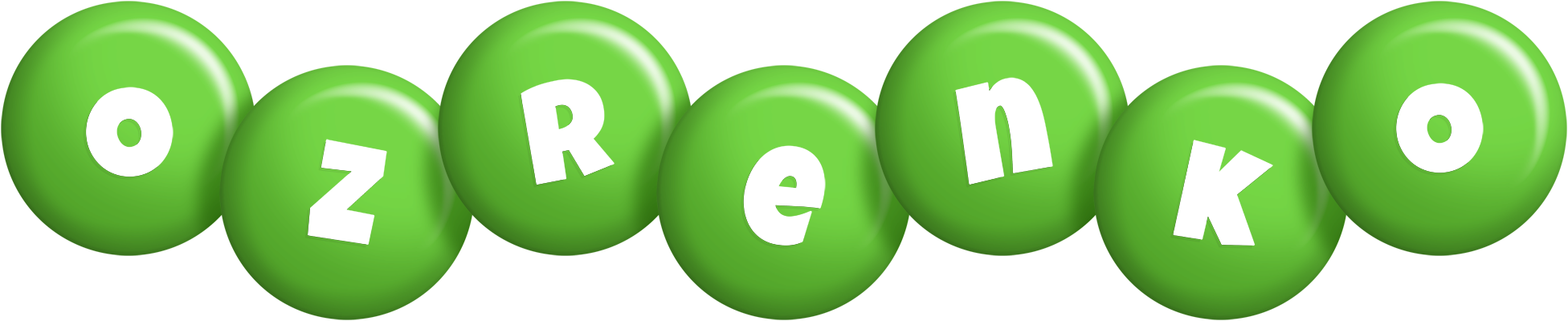 Ozrenko candy-green logo