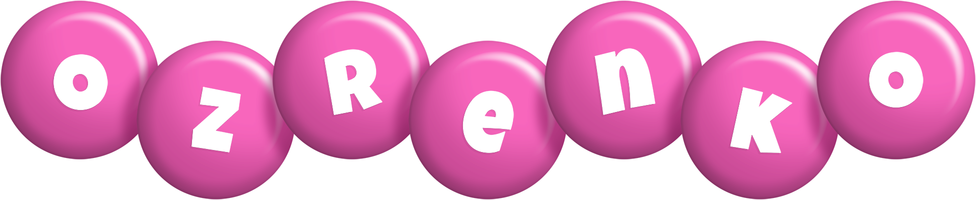 Ozrenko candy-pink logo