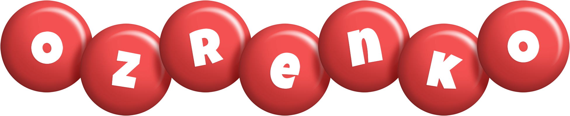 Ozrenko candy-red logo