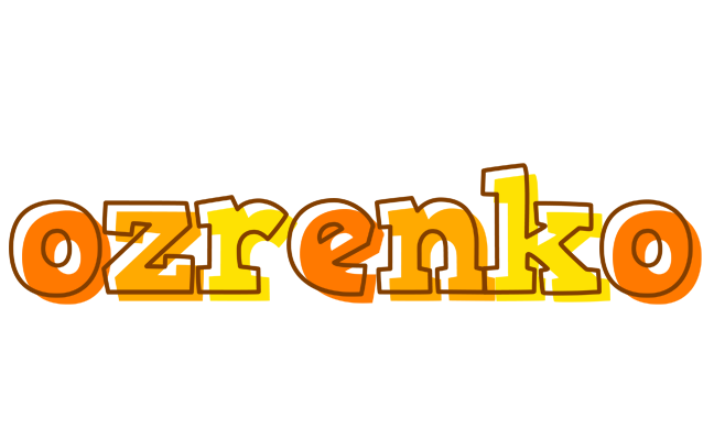 Ozrenko desert logo