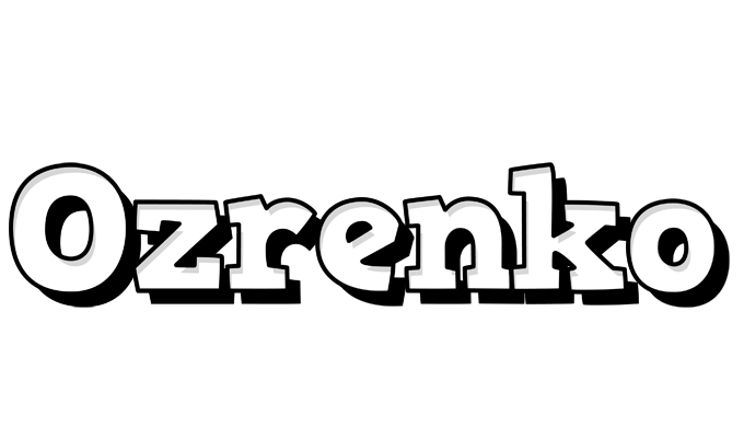 Ozrenko snowing logo