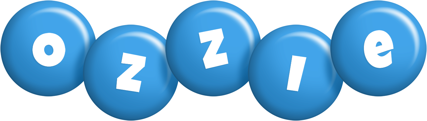 Ozzie candy-blue logo