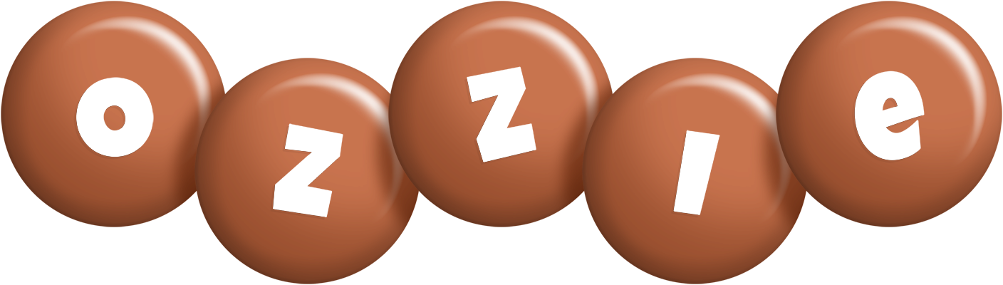 Ozzie candy-brown logo