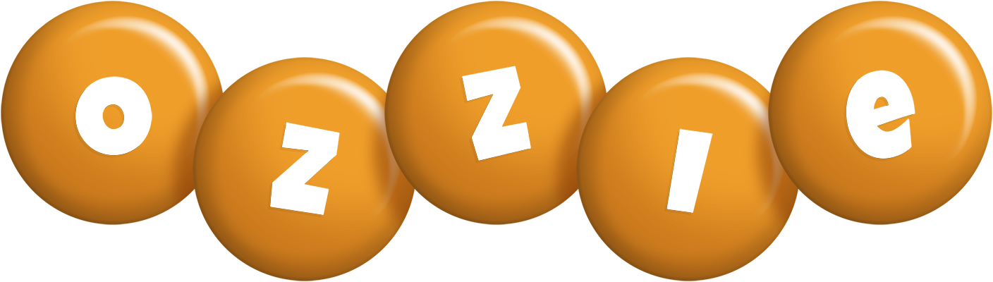 Ozzie candy-orange logo