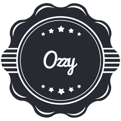 Ozzy badge logo