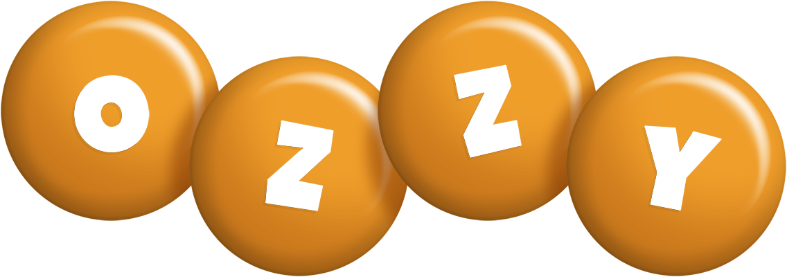 Ozzy candy-orange logo