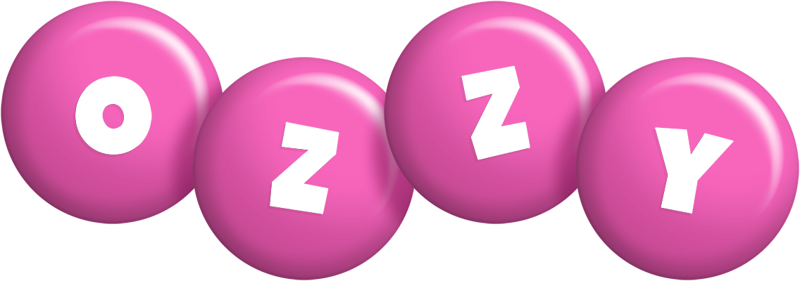 Ozzy candy-pink logo