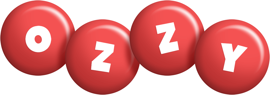 Ozzy candy-red logo
