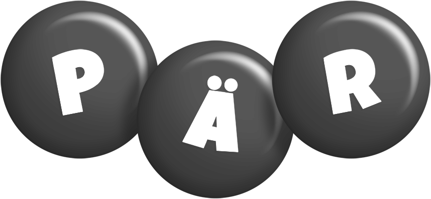 Pär candy-black logo