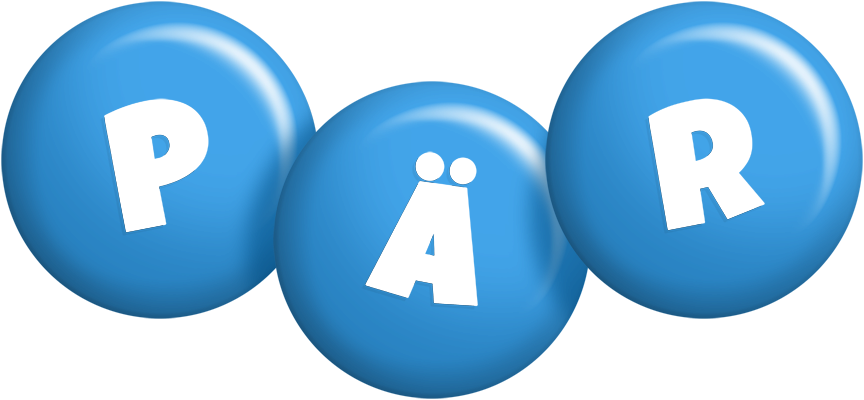 Pär candy-blue logo