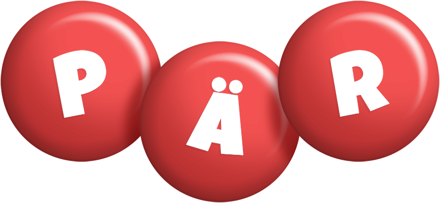 Pär candy-red logo