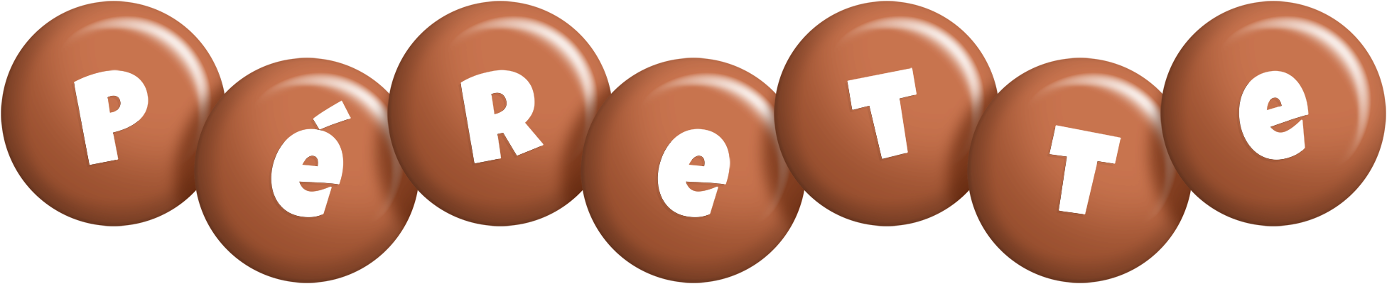 Pérette candy-brown logo