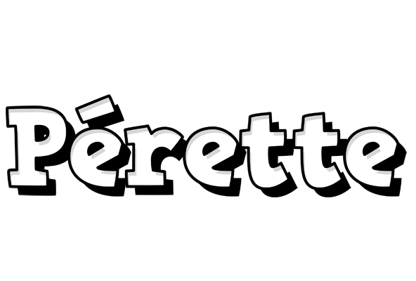 Pérette snowing logo