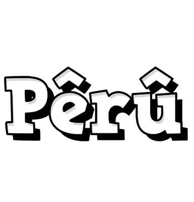 Pêrû snowing logo