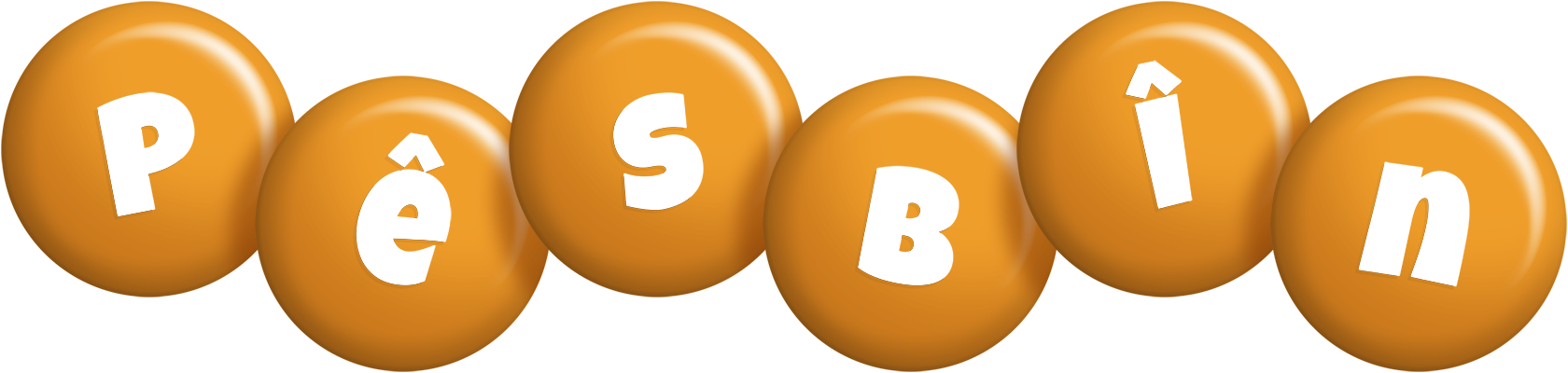 Pêsbîn candy-orange logo