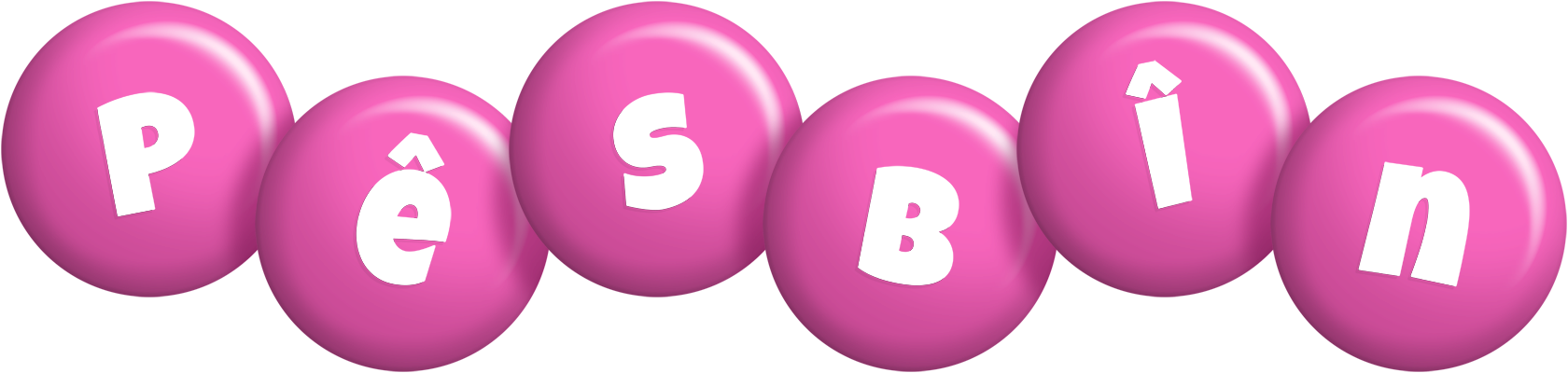 Pêsbîn candy-pink logo