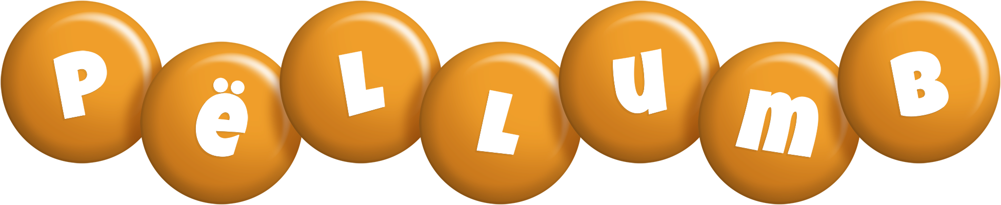 Pëllumb candy-orange logo