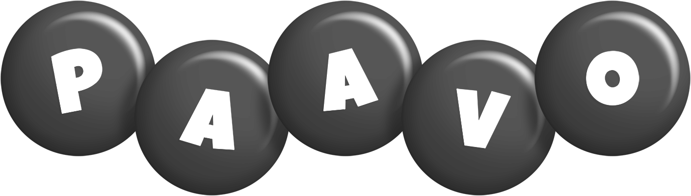Paavo candy-black logo