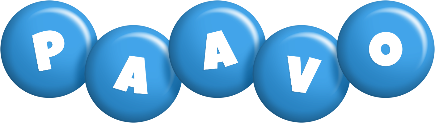 Paavo candy-blue logo