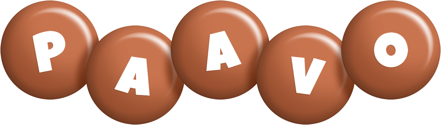 Paavo candy-brown logo
