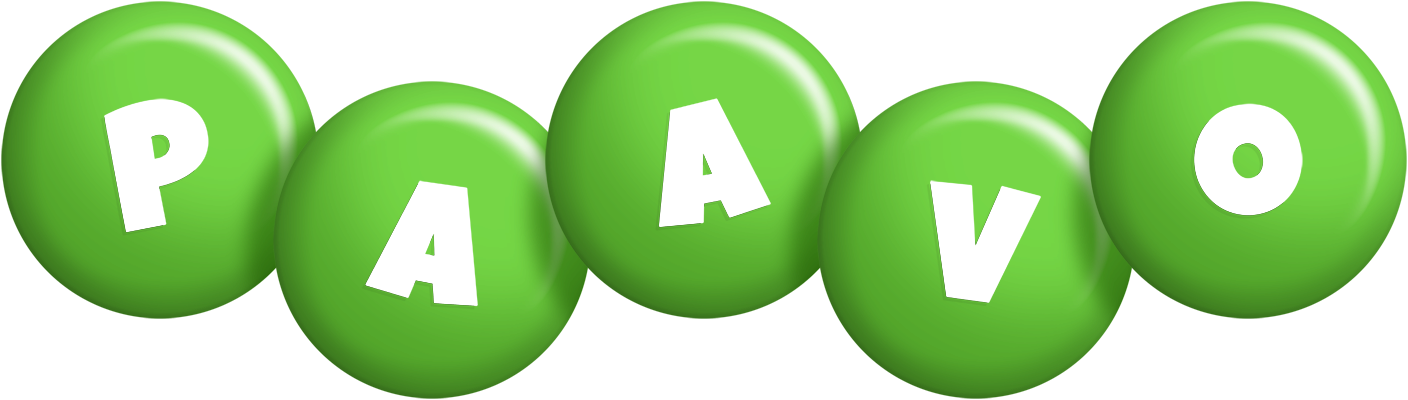 Paavo candy-green logo