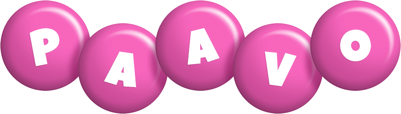 Paavo candy-pink logo