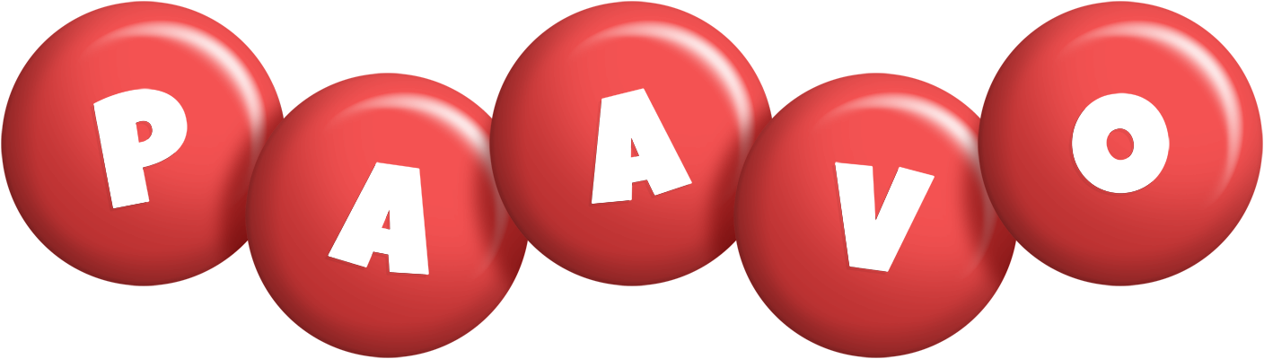 Paavo candy-red logo