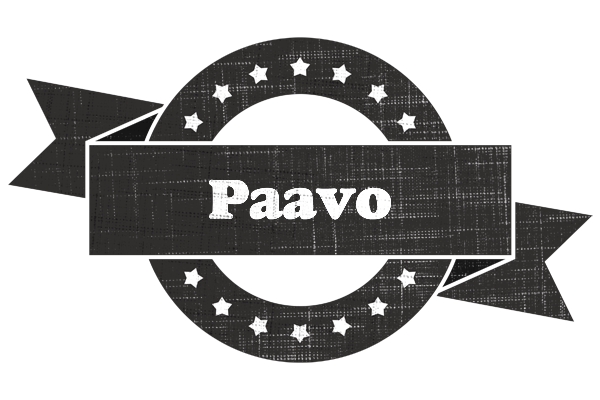 Paavo grunge logo