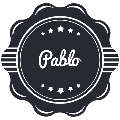 Pablo badge logo