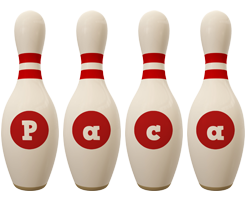 Paca bowling-pin logo