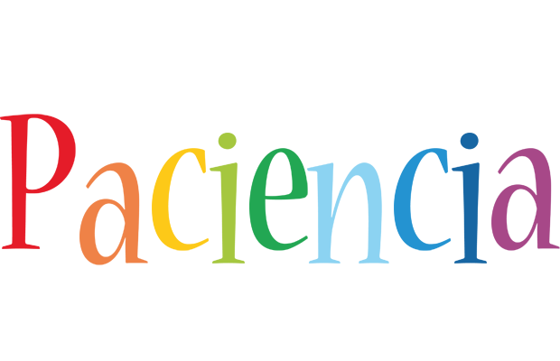 Paciencia birthday logo