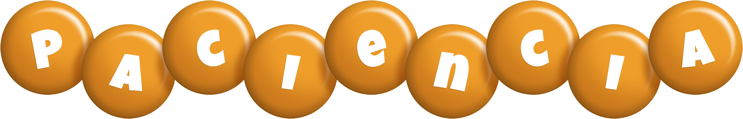 Paciencia candy-orange logo