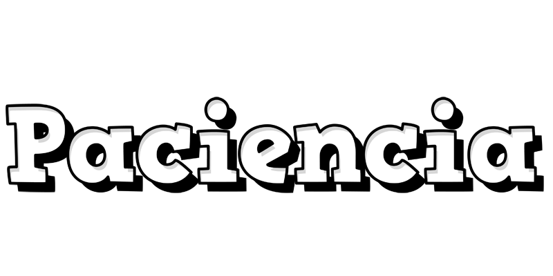 Paciencia snowing logo