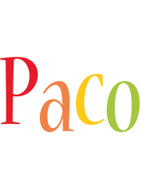 Paco birthday logo