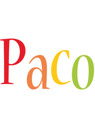 Paco birthday logo