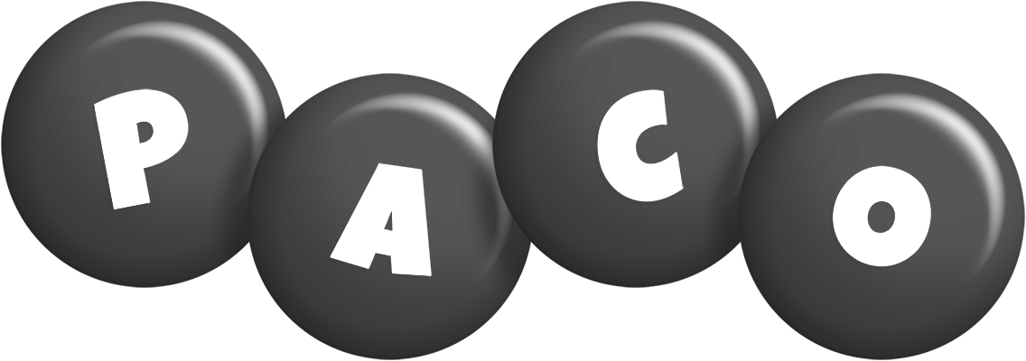 Paco candy-black logo