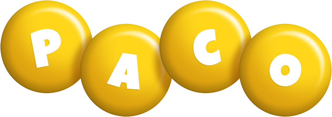 Paco candy-yellow logo